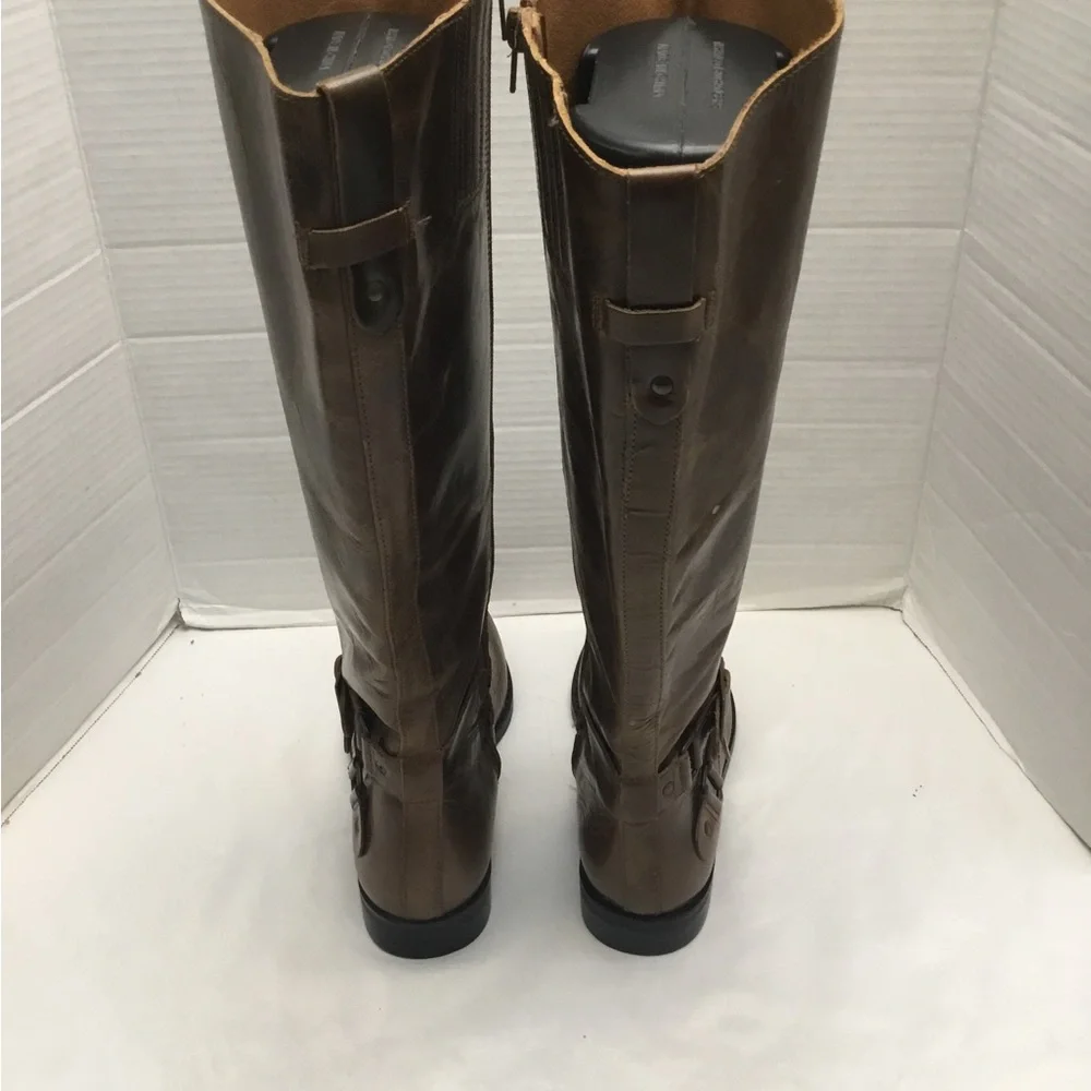 Matisse Brown Over the Knee Boots with Distressed Leather